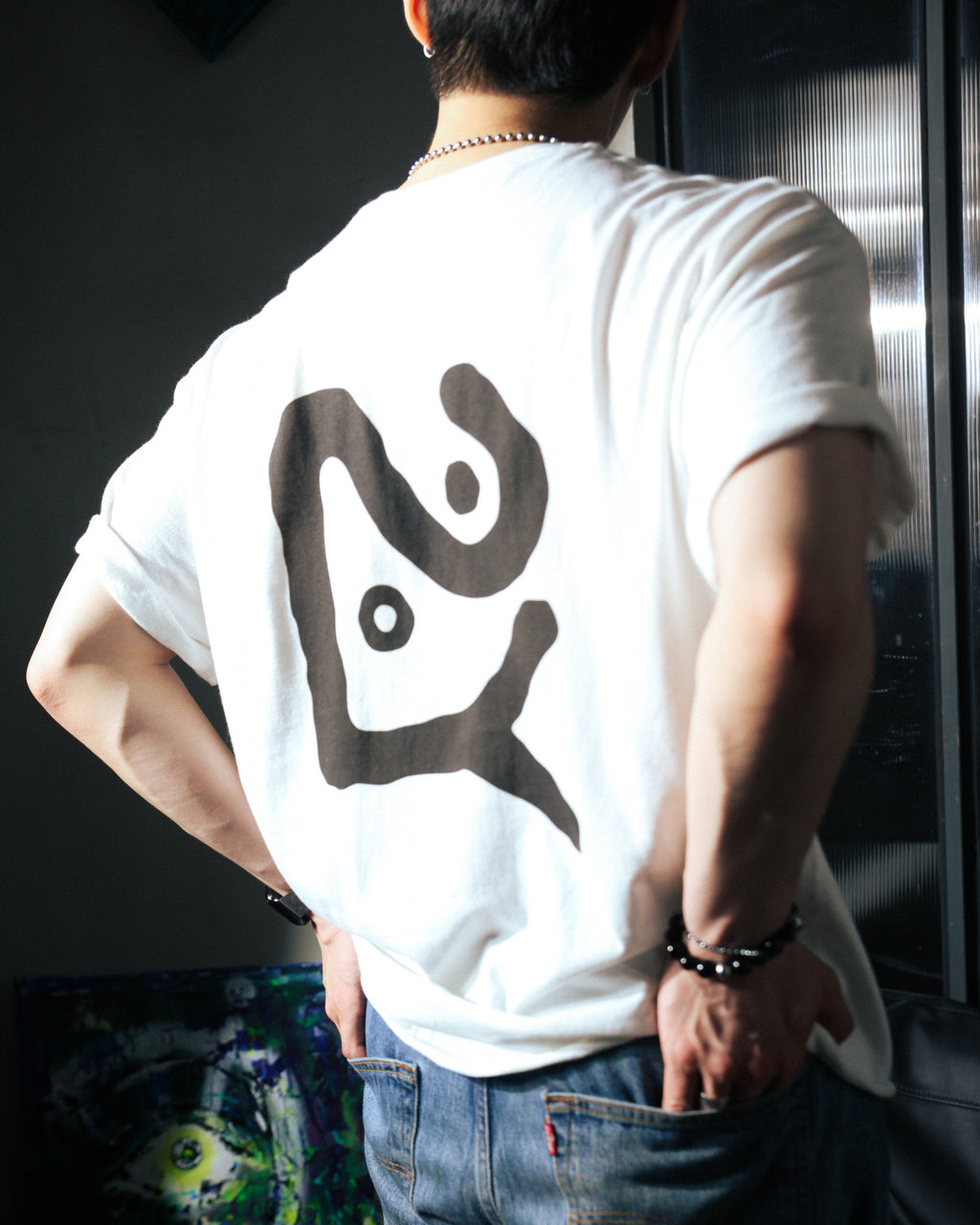[Goodnight, puff] white tee