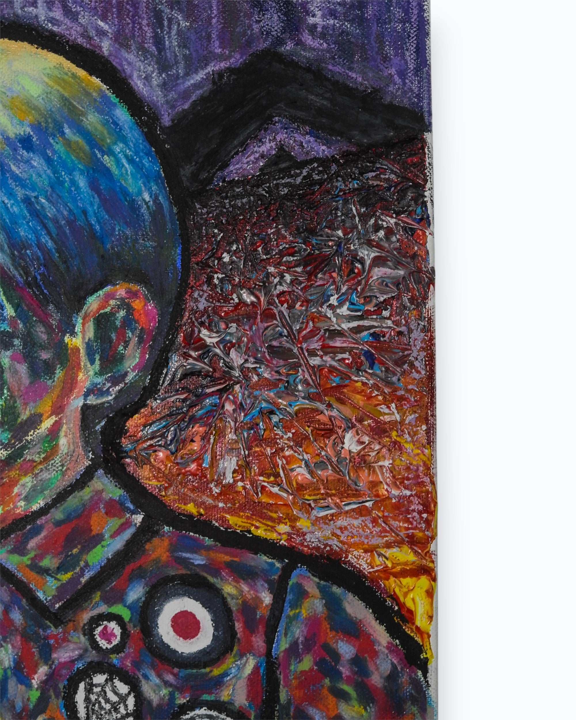 [A Spiderweb Boy Holds the Sun]