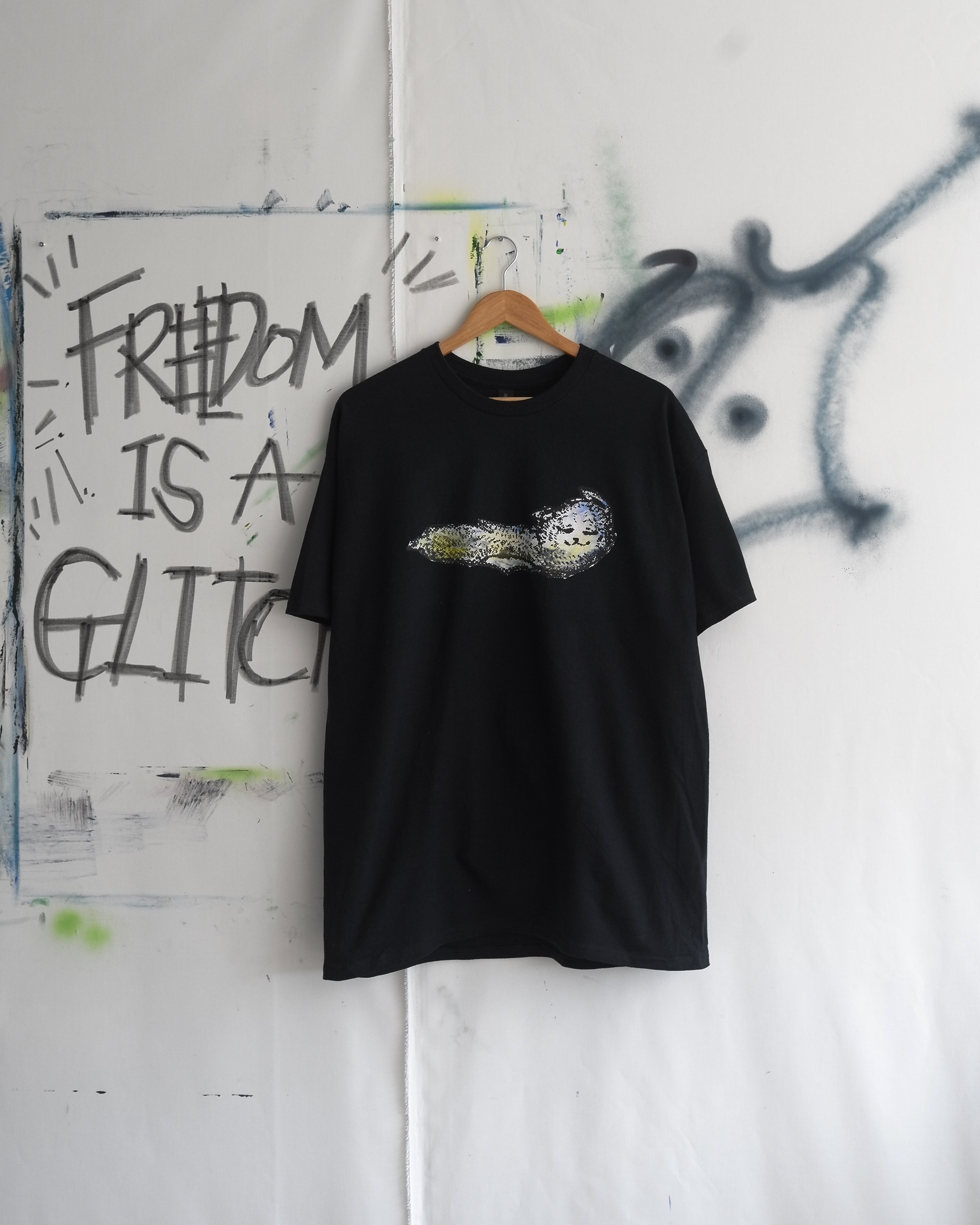 [Goodnight, puff] black tee