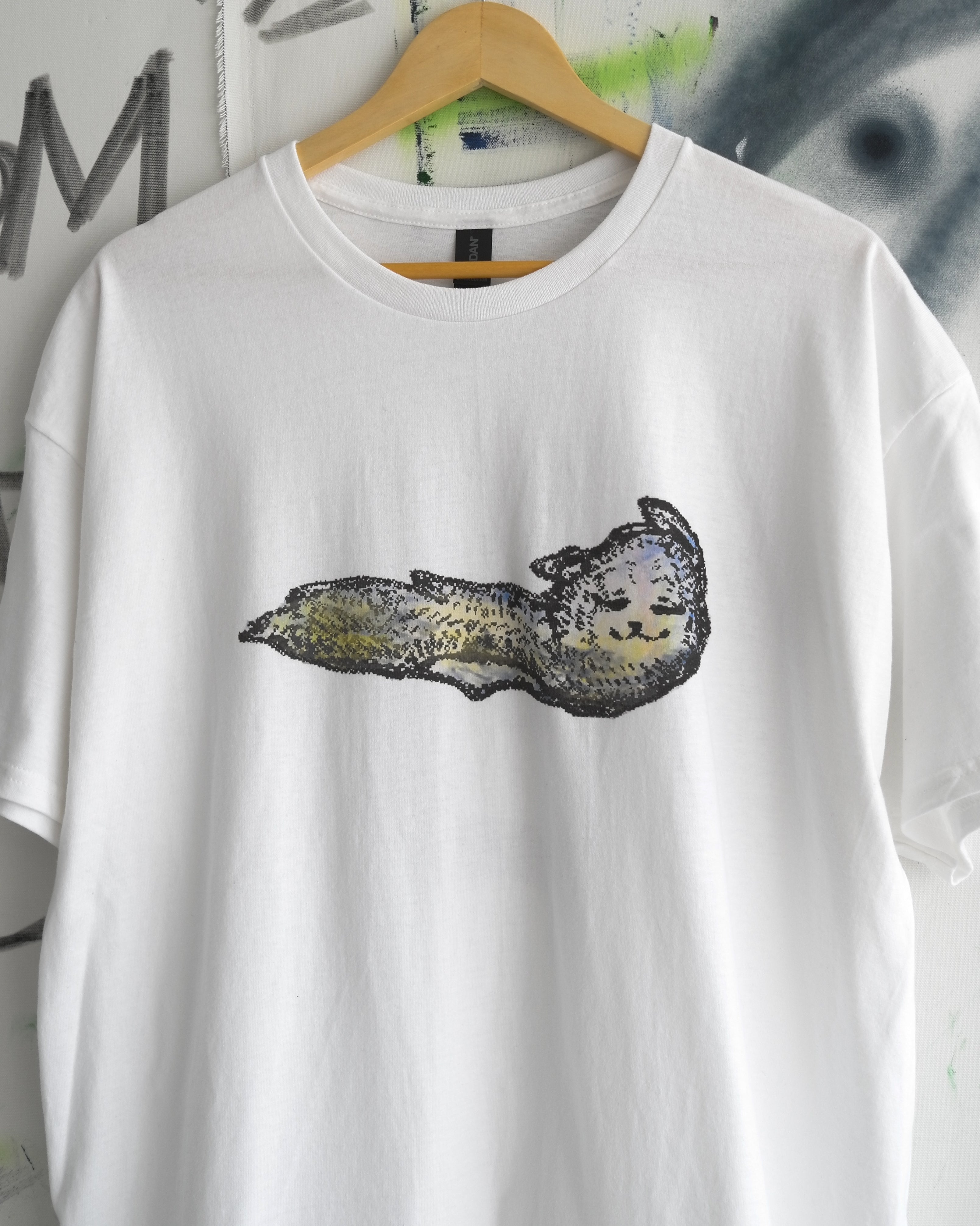 [Goodnight, puff] white tee